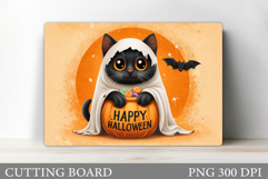 Halloween Cat Cutting Board. Halloween Cutting Board Product Image 1