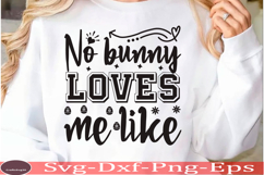 Happy Easter SVG Design Cute Easter Quotes SVG Bunny SVG Product Image 1