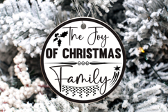 Christmas Round sign Svg Design Round Sign SVG quotes Product Image 1