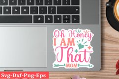 Mothers day sticker SVG design Funny Mom Svg Design Funny Product Image 1