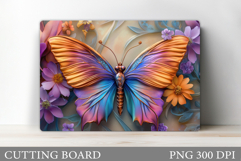 Butterfly Cutting Board Design. Butterfly Sublimation Product Image 1