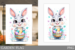 Easter Bunny Garden Flag.Easter Garden Flag Design Product Image 1