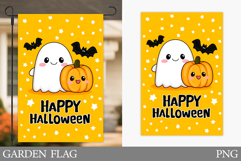 Ghost Garden Flag Design. Halloween Garden Flag Sublimation Product Image 1