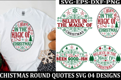 Christmas Round sign Svg holiday quotes Svg design Christmas Product Image 1