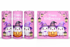 Cute Ghost Tumbler Sublimation. Halloween Tumbler Design Product Image 2