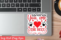 Valentine sticker SVG Design Valentine Love Sticker Svg Product Image 1