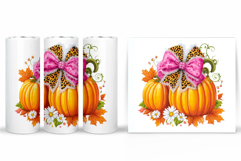 Pumpkin Tumbler Design. Pumpkin Sublimation Product Image 2