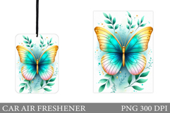 Butterfly Car Air Freshener Design. Butterfly Sublimation Product Image 1