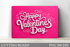Valentines Cutting Board Design. Valentines Day Sublimation Product Image 1