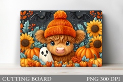 Halloween Cow Cutting Board. Halloween Cutting Board Design Product Image 1