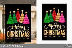 Merry Christmas Garden Flag. Christmas Garden Flag Design Product Image 1