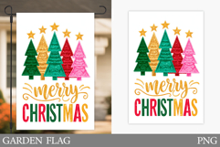 Merry Christmas Garden Flag. Christmas Garden Flag Design Product Image 1