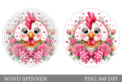 Chicken Wind Spinner Sublimation. Chicken Sublimation Product Image 1