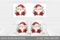 Santa Claus Mug Design. Christmas Mug Sublimation Product Image 1