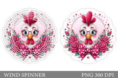 Chicken Wind Spinner Sublimation. Chicken Sublimation Product Image 1