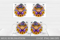 Halloween Cow Mug Design. Halloween Cow Sublimation Product Image 1