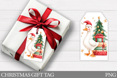 Christmas Goose Gift Tag. Christmas Gift Tag Printable Product Image 1