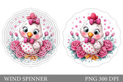 Chicken Wind Spinner Sublimation. Chicken Sublimation Product Image 1