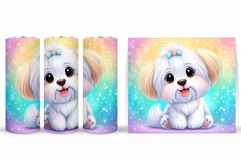 Cute Dog Tumbler Design. Cute Dog Sublimation Product Image 2