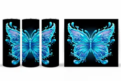 Butterfly Tumbler Sublimation. Butterfly Sublimation Product Image 2