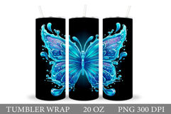 Butterfly Tumbler Sublimation. Butterfly Sublimation Product Image 1