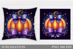 Pumpkin Pillow Design. Pumpkin Sublimation Product Image 1