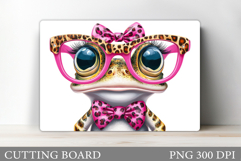 Frog Cutting Board Design. Frog Sublimation Product Image 1