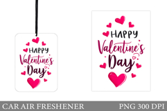 Valentines Day Car Air Freshener. Heart Car Air Freshener Product Image 1