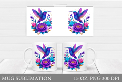 Hummingbird Mug Design. Hummingbird Sublimation Product Image 1