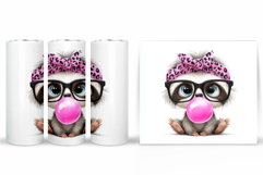 Cute Sloth Tumbler Design. Cute Sloth Sublimation Product Image 2