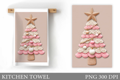 Christmas Tree Kitchen Towel. Christmas Kitchen Towel Design Product Image 1