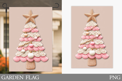 Christmas Tree Garden Flag. Christmas Garden Flag Design Product Image 1