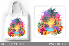Sea Tote Bag Sublimation. Beach Sublimation Product Image 1