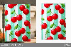 Cherry Garden Flag Design. Cherries Sublimation Product Image 1
