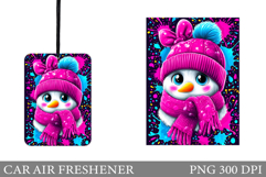 Snowman Car Air Freshener. Christmas Car Air Freshener Product Image 1