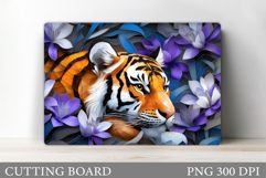 Tiger Kitchen Cutting Board. Tiger Cutting Board Design Product Image 1