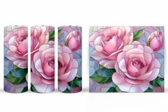 Roses Tumbler Design. Flowers Tumbler Sublimation Product Image 2