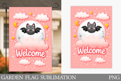 Welcome Garden Flag. Halloween Garden Flag Design Product Image 1