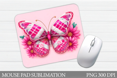 Butterfly Mouse Pad Design. Butterfly Sublimation Product Image 1