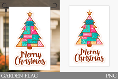 Christmas Tree Garden Flag. Merry Christmas Garden Flag Product Image 1