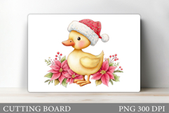 Christmas Duck Cutting Board. Christmas Cutting Board Design Product Image 1