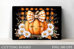 Cute Pumpkin Cutting Board. Halloween Cutting Board Design Product Image 1