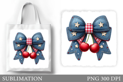 Cherry Sublimation. Cherry Tote Bag Design Product Image 1