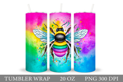 Bee Tumbler Design. Bee Sublimation Product Image 1