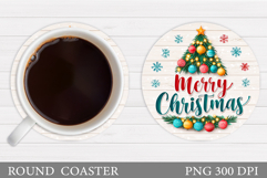Christmas Coaster Design. Christmas Sublimation Product Image 1
