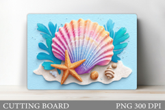 Seashell Cutting Board. Seashell Kitchen Cutting Board Product Image 1