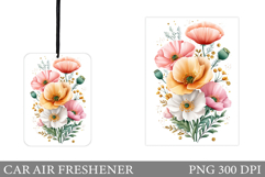 Wildflowers Car Air Freshener. Summer Car Air Freshener Product Image 1