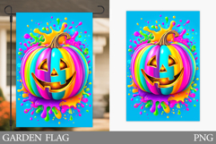 Halloween Pumpkin Garden Flag. Halloween Sublimation Product Image 1