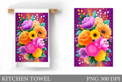 Flowers Garden Flag Sublimation. Floral Garden Flag Design Product Image 1