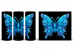 Butterfly Tumbler Sublimation. Butterfly Sublimation Product Image 2